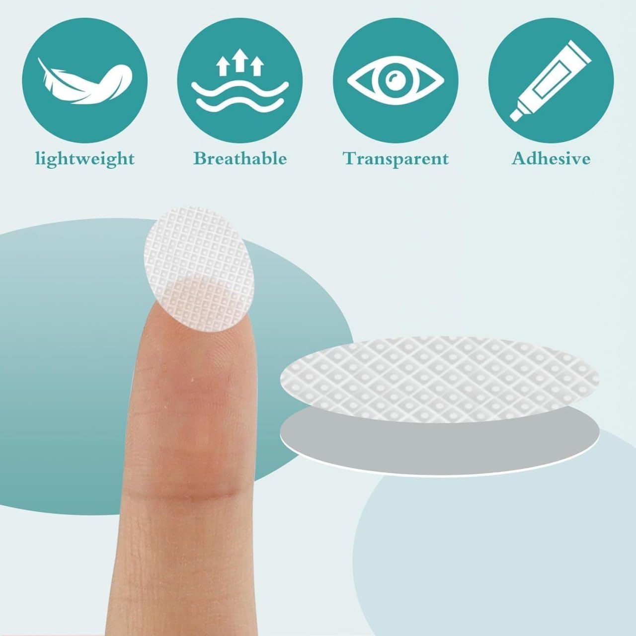 Ear Lobe for Support Earrings, Patches Ear lobe Support for Heavy Earring, Invisible Sticker tape, Transparent EarLobe Tapes Ear Lifts Patches (Pack of 100)