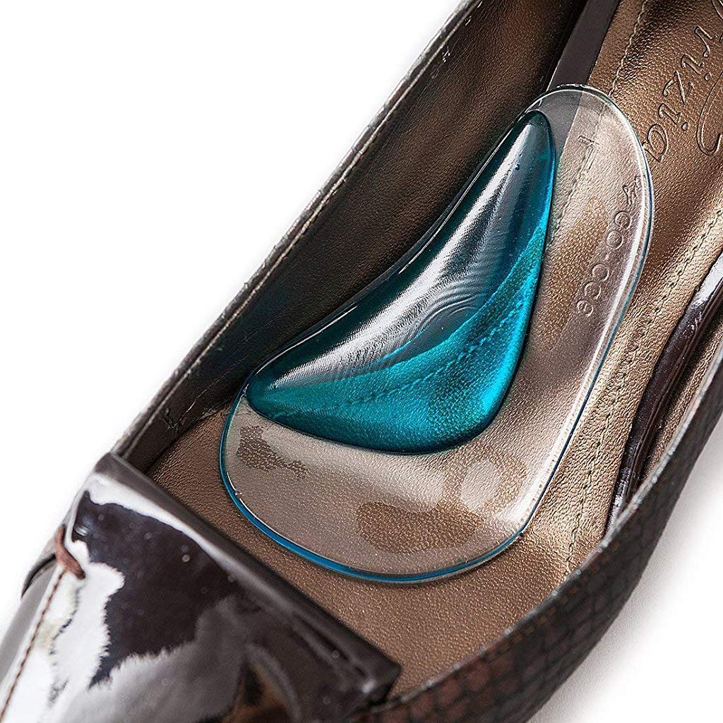 EZ LIVING 2 Pairs Arch Support Insoles Fits for Flat Feet & Plantar Fasciitis Orthotic Arch Pads for Women and Men, Gel High Cushion Insert, One Size Fits All