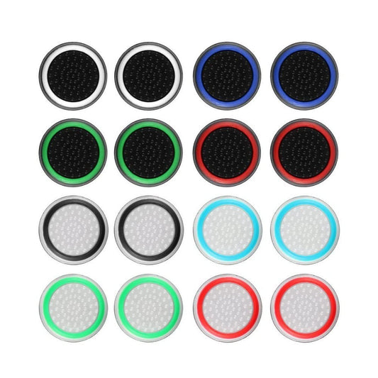 EZ LIVING 8 Pairs/16 PCS Controller Silicone Joystick Thumb Grips Caps,Luminous and non-slip,Suitable for 360, PS2,PS3, PS4