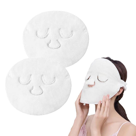 EZ LIVING Reusable Face Towel Mask Cold Hot Compress Facial Steamer Towel Mask Moisturizing Beauty Skin Care Spa Towels for Facial Steamer Mask for Women Girls