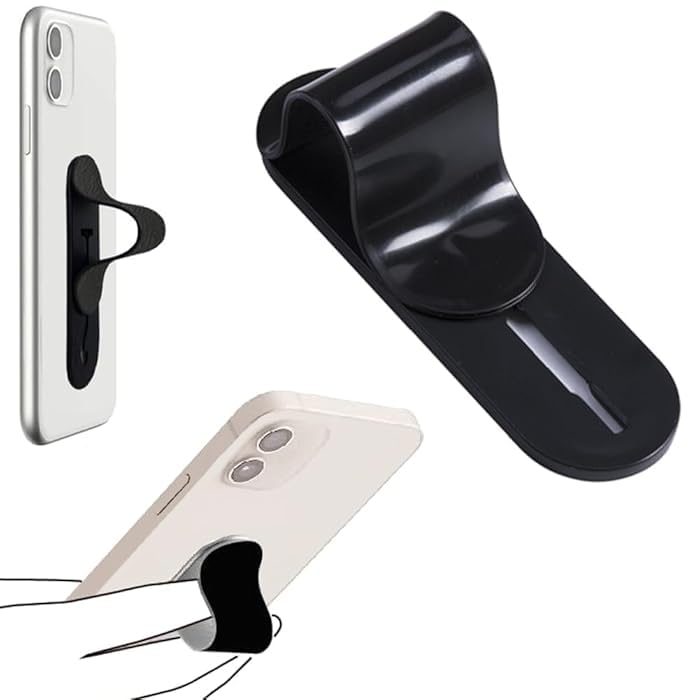 EZ LIVING Telescopic Phone Finger Grip Stand Holder – Adjustable Mobile Phone Grip with Extendable Finger Ring for Secure Hold and Comfortable Viewing