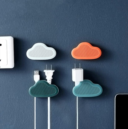 EZ LIVING Wire Holder Wire Organizer Plug Holder Cable Organizer Electrical Cord Management Cloud Shape Finisher Wire Clamp Wire Holder Clips for Wall (4)