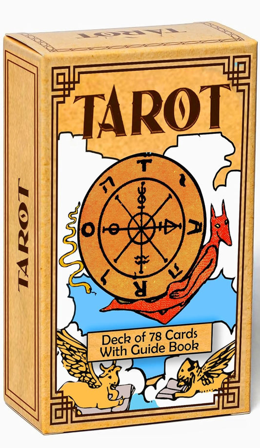 EZ LIVING Tarot Cards Original Deck for Fortune Telling with Guide Book, Rider Waite Tarot Deck for Beginners,Traditional Tarot Cards, Publish Year 1951