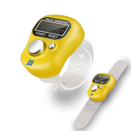 EZ LIVING 5-Digit Tally Clicker Counter Finger Clicker Ring Electronic Light Digital Counting Machine for Cricket Umpire and Various Counting Purpose(1Qty, Multicolor,Plastic)