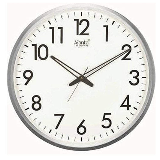 EZ LIVING Quartz Ajanta Abstract Quartz Analog Wall Clock(32 Cm X 32 Cm X 3.5 Cm,White)