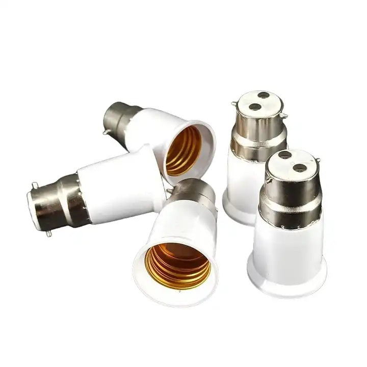 EZ LIVING 4pcs copper white bulb holder converter B22 to E27 for led halogen Everything You Need to Know Right Screw Bulb Holder Converter for Your Lighting Needs