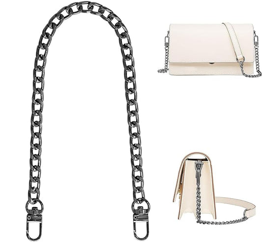 EZ LIVING Purse Chain Straps, Metal Replacement Chain Strap with Buckles for Women's Handbags, Shoulder Crossbody Bags, Decoration & DIY