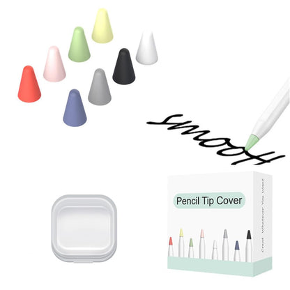 EZ LIVING Tips Cover Compatible with Apple Pencil Silicone Nibs Caps Writing Protection Accessories Silicone Pencil Nib/Tip Protector-8 PCS Mixed Color