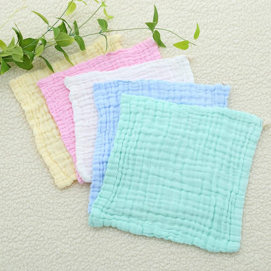 EZ LIVING Premium Bamboo Absorbent Reusable Face Towels - Eco-Friendly, Soft, and Highly Absorbent Face Cloths for Daily Use, Ideal for All Skin Types, Gentle on Skin, and Machine Washable(5Pcs)