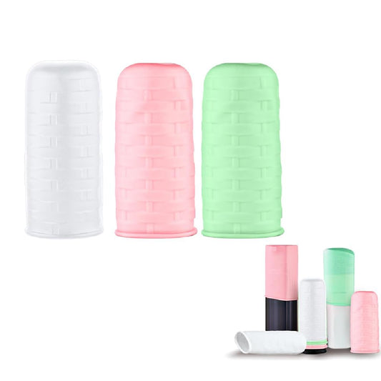 EZ LIVING 3 Pcs Silicone Sleeves For Travel Covers For Bottles Travel Reusable Sleeve Covers For Toiletries For Luggage - 100 Ml Multicolor