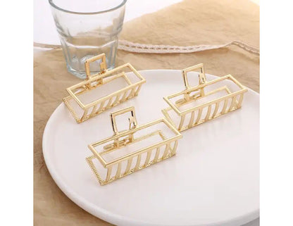 EZ LIVING 2pcs gold color hair clip for claw hair women and girls Gorgeous Ways to Style Your Hair with Gold Hair Claw Clips The Best Hair Claw Clips for Thick and Long Hair