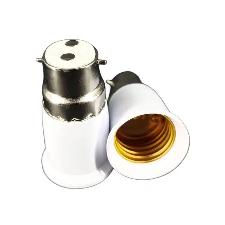 EZ LIVING 4pcs copper white bulb holder converter B22 to E27 for led halogen Everything You Need to Know Right Screw Bulb Holder Converter for Your Lighting Needs
