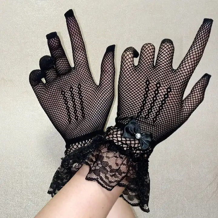 EZ LIVING 1pair ladies lace gloves for women party and all type function Stylish Ways to Wear Ladies Lace Gloves for Wedding Season