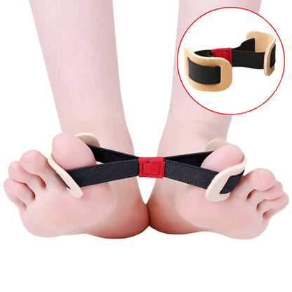EZ LIVING 2pcs toe big hallux valgus bunion stretcher corrector thumb stretchy alignment straightener resistance bands separator splint correction bone training exerciser pack exerciser
