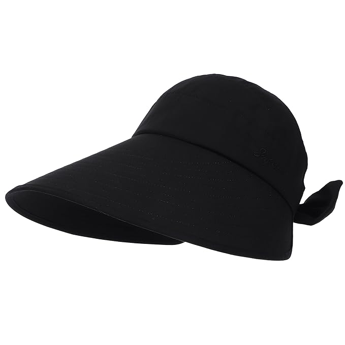 EZ LIVING Sun Hats for Women Wide Brim Visor UV Protection Hat for Beach Summer Packable Hat