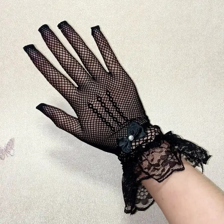 EZ LIVING 1pair ladies lace gloves for women party and all type function Stylish Ways to Wear Ladies Lace Gloves for Wedding Season