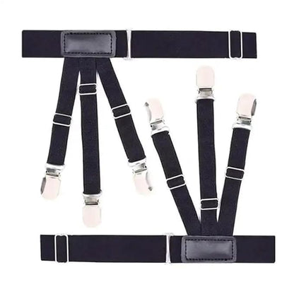 EZ Living 2PCSblack color shirt stay for women and men shirt holder adjustable elastic for securing position How to Keep Your Shirt Tucked All Day The Inshirt Holder for Men