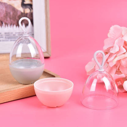 EZ LIVING 2PCS Makeup Beauty Blender Sponge With Breathable Storage Case for Women Girls, Travel Container Stand with Dustproof Lid, Washable Reusable (Multicolor)