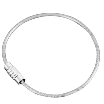 EZ LIVING 10pcs wire chainsteel strong cabel key for women and men keychain for key and bag Chainsteel Wire Keychains Unmatched Toughness and Durability Why Chainsteel Wire Key Chains are the Best Choice for Security and Style