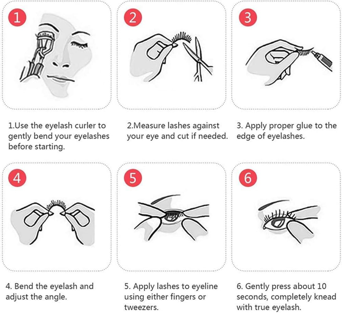 EZ LIVING 10 Pairs False Eyelashes, Natural & soft Long Eyelashes, Wispy Handmade Fake Eyelashe (A0002)