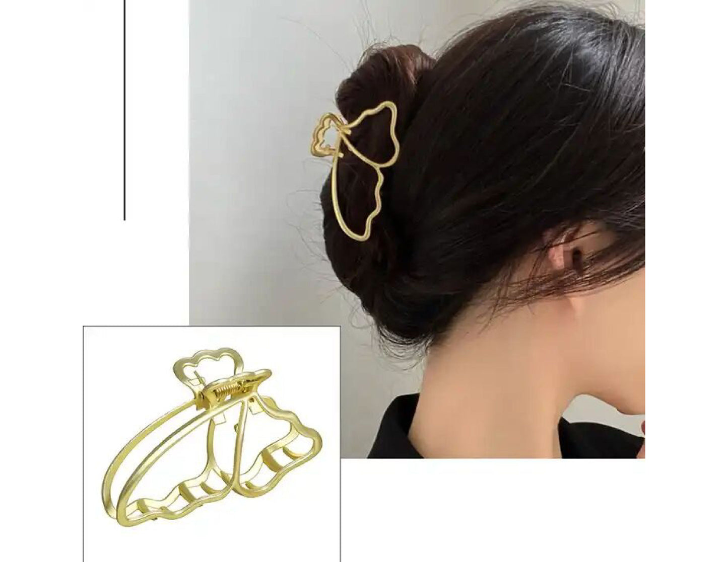 EZ LIVING 2pcs gold color hair clip for claw hair women and girls Gorgeous Ways to Style Your Hair with Gold Hair Claw Clips The Best Hair Claw Clips for Thick and Long Hair