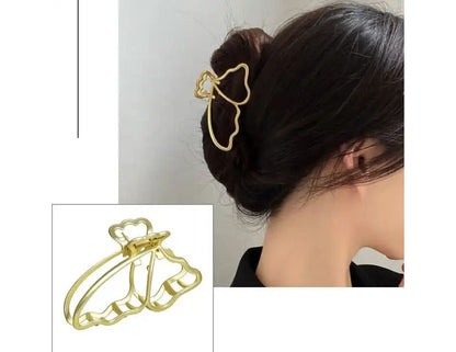 EZ LIVING 2pcs gold color hair clip for claw hair women and girls Gorgeous Ways to Style Your Hair with Gold Hair Claw Clips The Best Hair Claw Clips for Thick and Long Hair