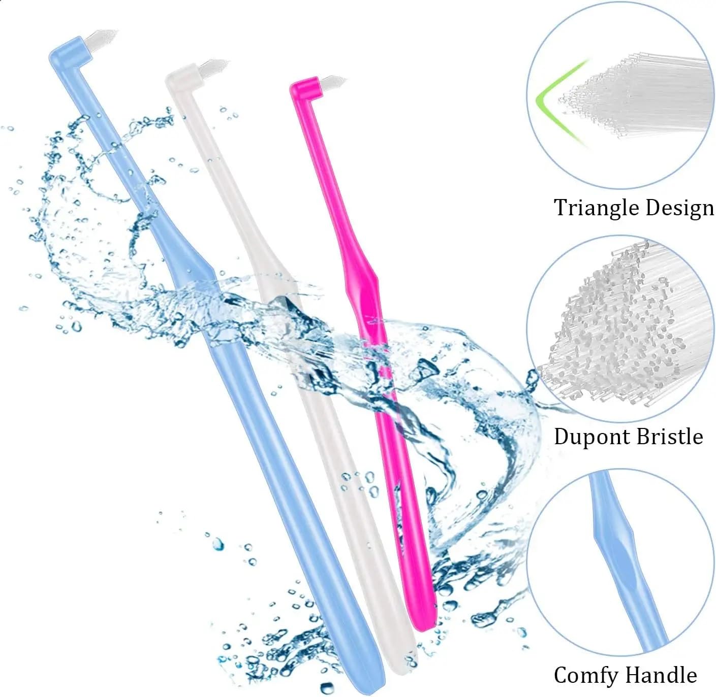 EZ LIVING 4pcs multicolor toothbrush soft brisal Soft Bristle Toothbrush Gentle Bristle Toothbrush Soft Toothbrush for Sensitive Teeth Ultra Soft Toothbrush Soft Bristle Toothbrush for Kids