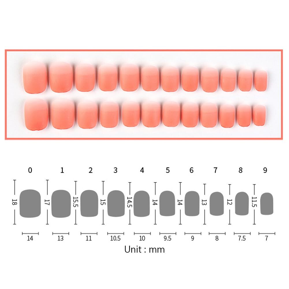 EZ LIVING 24pcs pink Artificial nail press on fake nails Artificial Nail Press On Manicures for Busy Women Perfect Reusable False Nails Kit