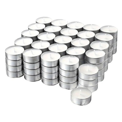EZLIVING Long-Lasting Scented Tea Light Candles – Smokeless, Dripless, and Elegant for Home Décor, Weddings, and Special Occasions (100PCS)