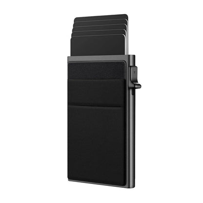 EZLIVING Pop-Up Card Holder is a Compact and Innovative Accessory Designed to securely Store and Quickly Access Cards, Such as Credit Cards, IDs, or Business Cards.