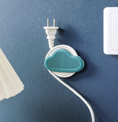 EZ LIVING Wire Holder Wire Organizer Plug Holder Cable Organizer Electrical Cord Management Cloud Shape Finisher Wire Clamp Wire Holder Clips for Wall (4)