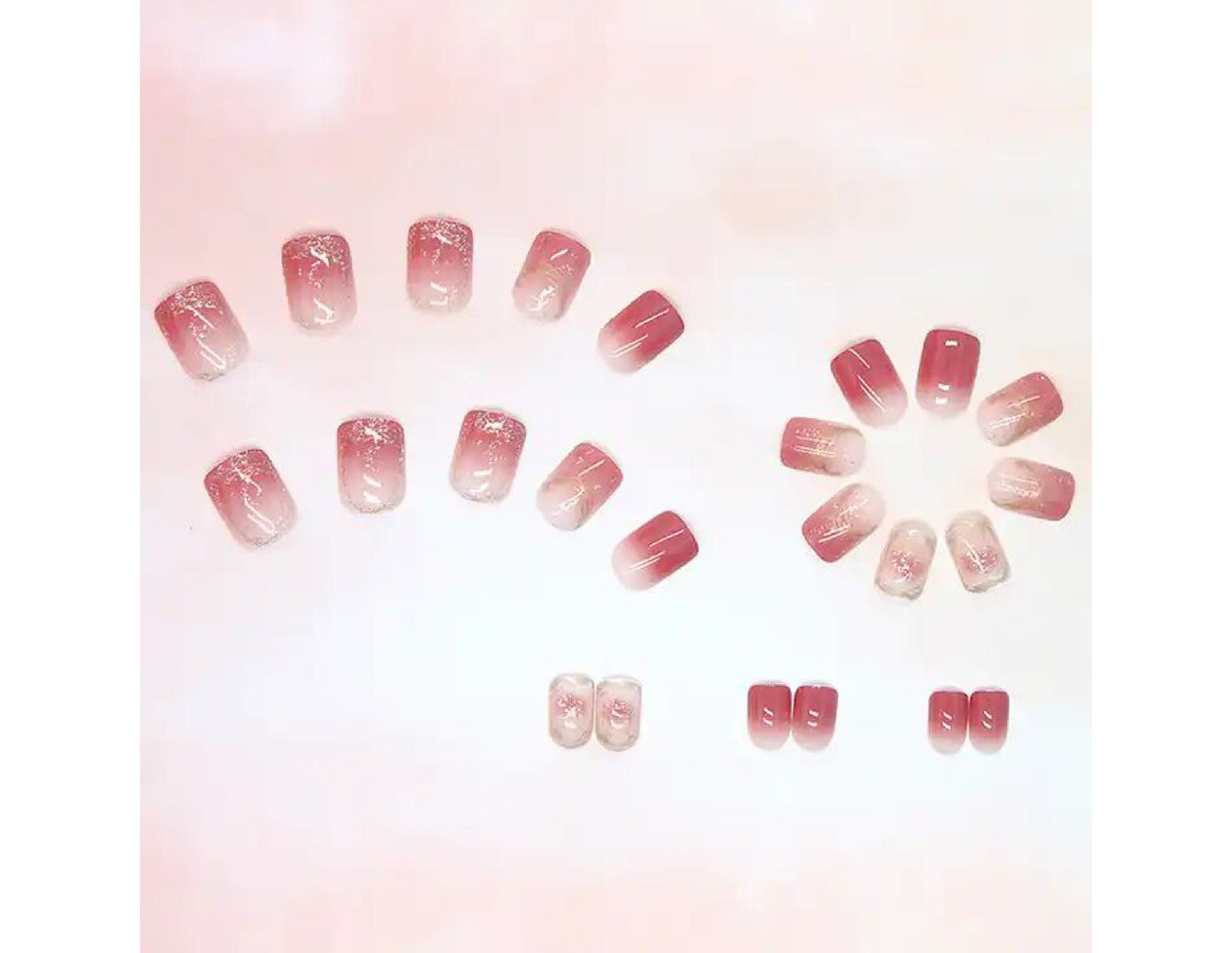 EZ LIVING 24pcs fake nail for women and girls nail extension Reusable Stick On Nails for Women and Girls Press-On Nails are a Game-Changer for Busy Women