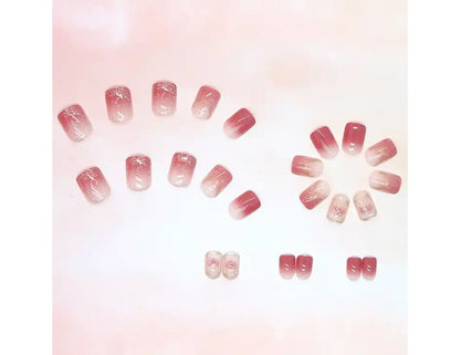 EZ LIVING 24pcs fake nail for women and girls nail extension Reusable Stick On Nails for Women and Girls Press-On Nails are a Game-Changer for Busy Women