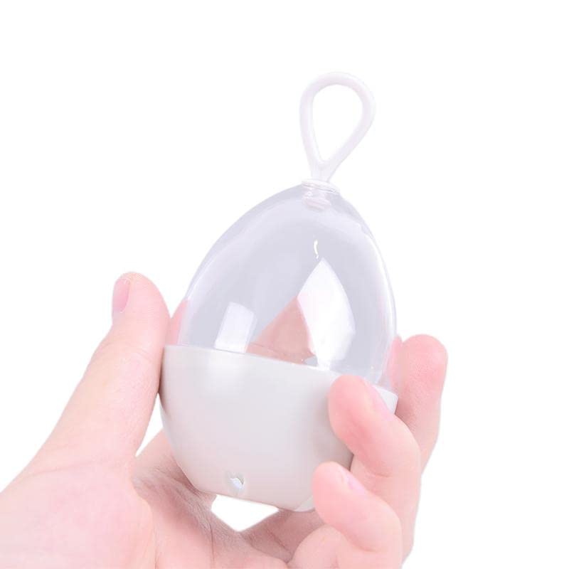 EZ LIVING 2PCS Makeup Beauty Blender Sponge With Breathable Storage Case for Women Girls, Travel Container Stand with Dustproof Lid, Washable Reusable (Multicolor)