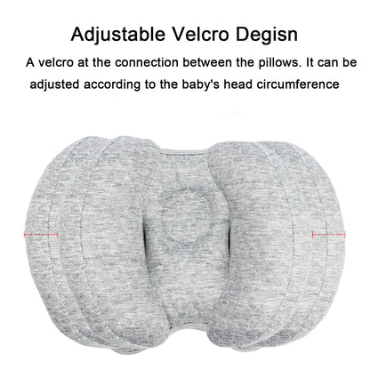 EZ LIVING 2 in 1 Baby Travel Pillow - Banana Shape Adjustable Baby Neck Head Support Car Seat Insert Pillow for Kids,Headrest Pillows for Cars, Gray