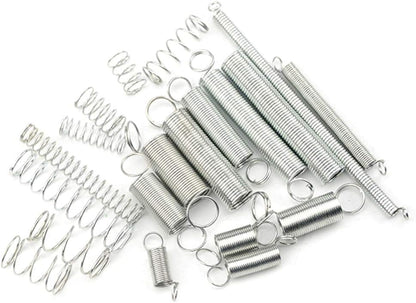 EZ LIVING 200 Piece Spring Assortment Set | Zinc Plated Compression and Extension Springs