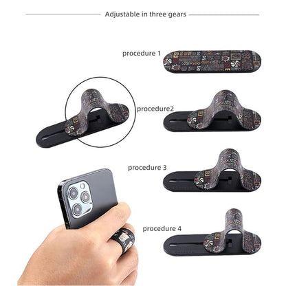 EZ LIVING Telescopic Phone Finger Grip Stand Holder – Adjustable Mobile Phone Grip with Extendable Finger Ring for Secure Hold and Comfortable Viewing