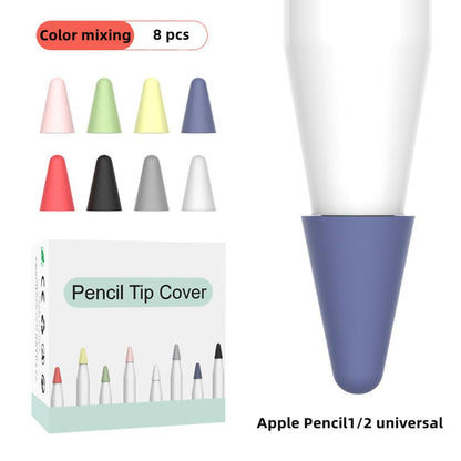 EZ LIVING Tips Cover Compatible with Apple Pencil Silicone Nibs Caps Writing Protection Accessories Silicone Pencil Nib/Tip Protector-8 PCS Mixed Color