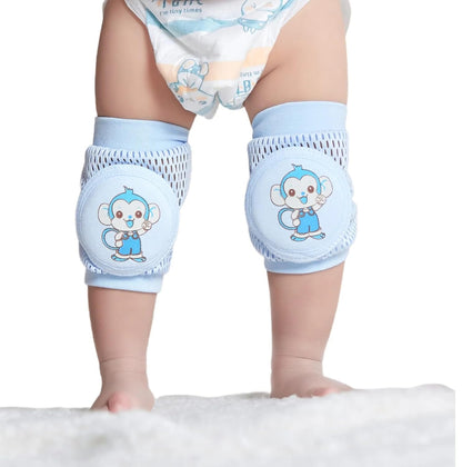 EZ LIVING Soft and Protective Cushioning for Crawling Babies Baby knee pads Crawling knee pads for babies Toddler knee protectors Baby knee cushion pads Infant knee guards Baby crawling (2pair random color)