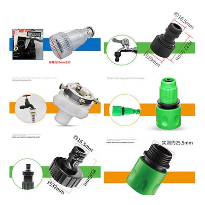 EZ LIVING 4pcs 3/4" or 5/8" Dual Channel Garden Hose Fitting Female to Male Female to Male Hose Adapter Hose Fitting Converter Hose Connector Male to Female Threaded Hose Fitting