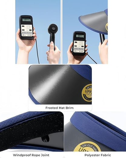 EZ LIVING Summer Sun Visors for Women - Fashion Sun Visor Wide Brim Sport Beach Hat UV Protection Baseball Golf Tennis Cap