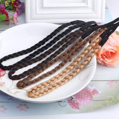 EZLIVING Versatile Hair Plaited Elastic Hairband – Stylish and Durable Accessory for Easy Braiding and Everyday Elegance