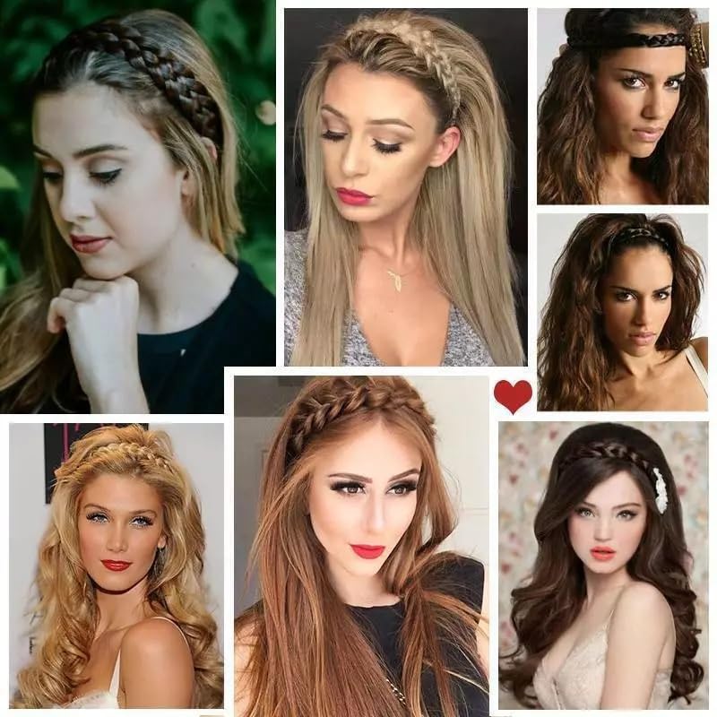 EZLIVING Versatile Hair Plaited Elastic Hairband – Stylish and Durable Accessory for Easy Braiding and Everyday Elegance