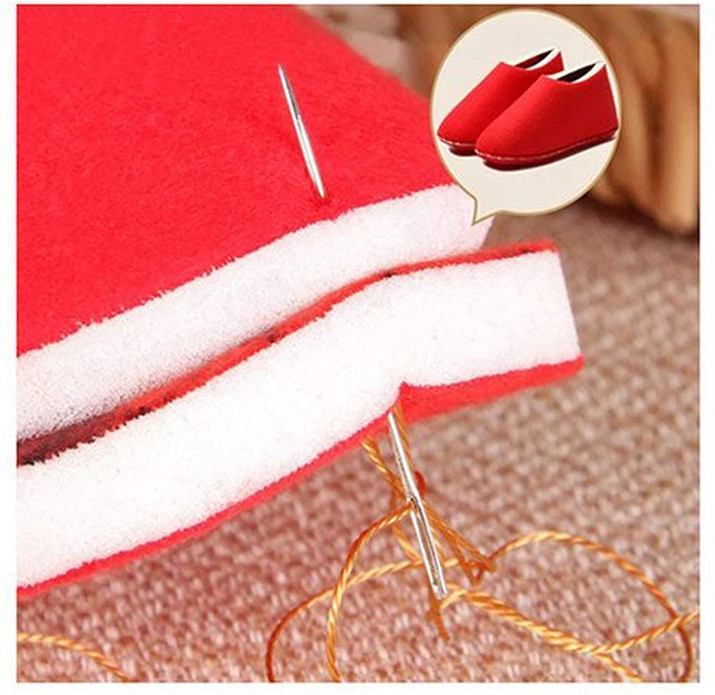 EZ LIVING 25 pcs Large Eye Knitting Needle Set-5 Sizes Big Eye Hand Sewing Needles in Clear Storage Tube