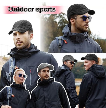 Hat for Men Woman Sports Cap Sun Hat Quick Drying Soft Polyester Fiber Adjustable for Unisex (Adjustable 56-60 cm)
