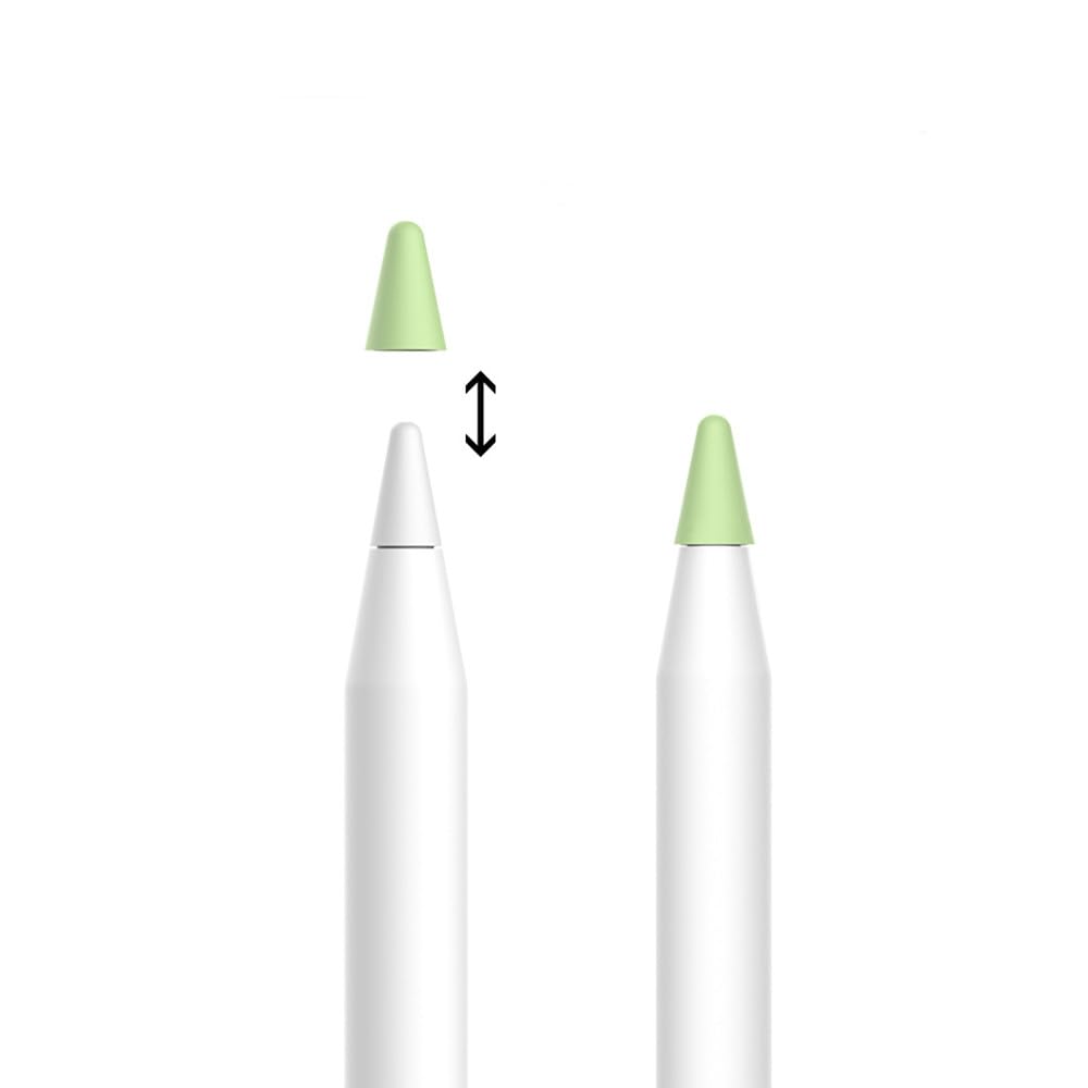 EZ LIVING Tips Cover Compatible with Apple Pencil Silicone Nibs Caps Writing Protection Accessories Silicone Pencil Nib/Tip Protector-8 PCS Mixed Color