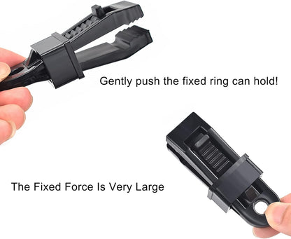 EZ LIVING 20 Pieces Tarp Clips Heavy Duty Lock Grip,Tarp Clamps for Cover Awnings, Outdoor Camping, Caravan Canopies, Car Covers