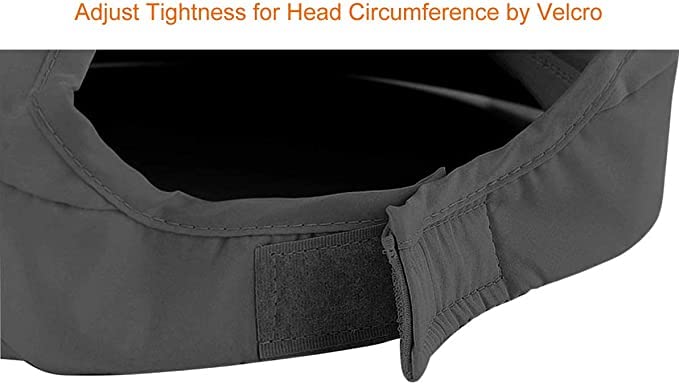 EZ LIVING Sun Visor Hats for Women UV Protection Wide Brim Summer Cap for Girls Hat UV Protection Breathable Casual Beach Hat, Sun Protection Cap for Women (Black).