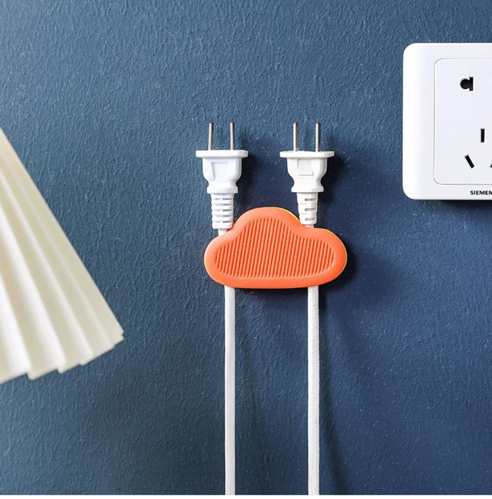 EZ LIVING Wire Holder Wire Organizer Plug Holder Cable Organizer Electrical Cord Management Cloud Shape Finisher Wire Clamp Wire Holder Clips for Wall (4)
