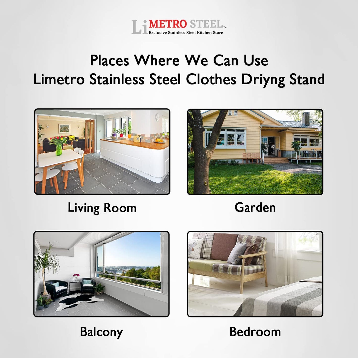 EZ LIVING Stainless Steel Foldable Cloth Dryer Stand Double Rack Cloth Stands for Drying Clothes Steel (Cross), 150x54x87 cm